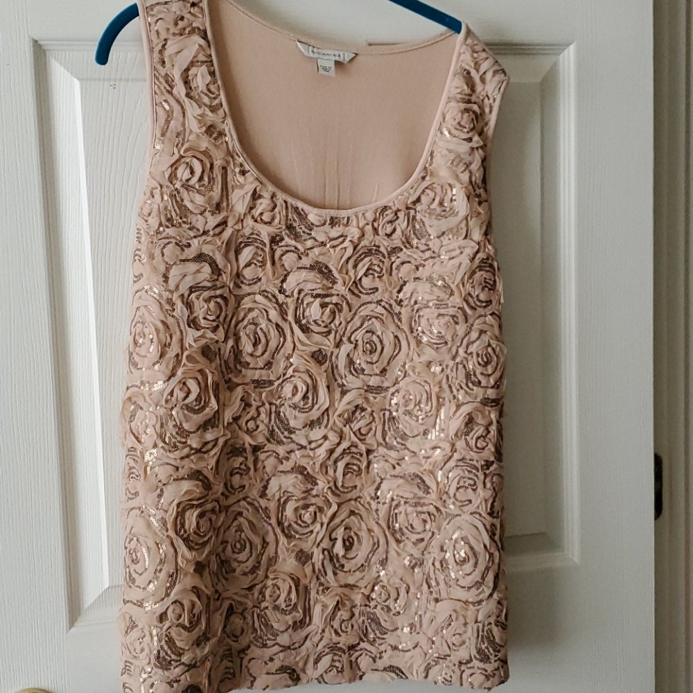 Tank with sequins